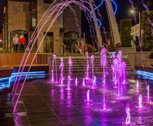 LED fountains revitalise Lisburn town centre