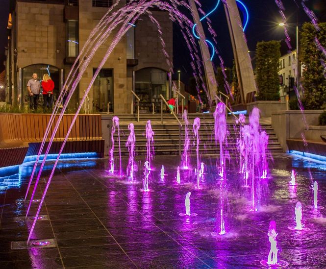 LED fountains revitalise Lisburn town centre