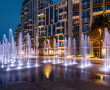 Bespoke dry plaza fountain for prestigious development - on this page