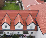 Marley's Double Roman roof system for New Road Court Apartments, Porthcawl