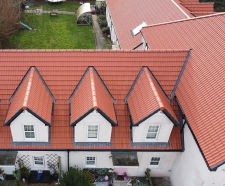 Marley's Double Roman roof system for New Road Court Apartments, Porthcawl