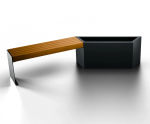 Kairo - modular steel planter system for geometric outdoor planting