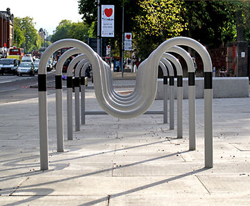 Morden Cycle Stand - recycled steel bike rack for secure parking