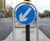District Traffic Bollard - steel sign post for highways 0