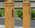 Epping square hardwood timber bollard 7