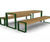 Elements - recycled steel and timber picnic table & bench 4