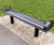 Zenith Bench - steel and timber contemporary outdoor seating 2