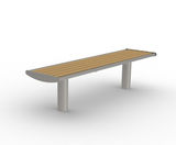 Horizon - timber and steel contemporary outdoor bench for parks - on this page