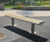 Zenith Bench - steel and timber contemporary outdoor seating 4