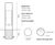 Zenith Service Bollard - stainless steel utility post 2