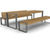 Elements - recycled steel and timber picnic table & bench 2