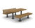 Elements - recycled steel and timber picnic table & bench 3
