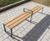 Ribbon - recycled steel and iroko timber outdoor seats and benches 8