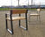 Ribbon - recycled steel and iroko timber outdoor seats and benches 2