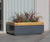 RailRoad steel and timber planter 0