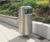 Zenith® - contemporary stainless steel litter bin 1