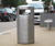 Zenith® - contemporary stainless steel litter bin 5