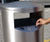 Zenith® - contemporary stainless steel litter bin 2