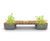 RailRoad planters with integrated seating 10