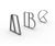 Letterform Cycle Stand - steel alphabet bike rack 3