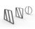 Letterform Cycle Stand - steel alphabet bike rack 7