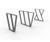 Letterform Cycle Stand - steel alphabet bike rack 10
