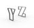 Letterform Cycle Stand - steel alphabet bike rack 11