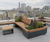 RailRoad steel and timber planter 3