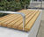 Fortis Modular Wall-Top Seating - recycled steel and timber wall bench 0