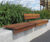 Lapa Wall-Top Seating - recycled steel and timber bench for walls 7