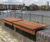 Lapa Wall-Top Seating - recycled steel and timber bench for walls 1