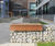Lapa - recycled steel and timber gabion seating 4