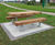 Elements - recycled steel and timber picnic table & bench 1
