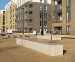 Blyth Concrete Bench - outdoor concrete seating for parks and walkways