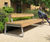 Ribbon XL - recycled steel and Iroko timber oversized bench 3
