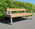 Ribbon XL - recycled steel and Iroko timber oversized bench 4