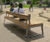 Ribbon XL - recycled steel and Iroko timber oversized bench 5