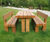 Cheshunt Picnic Bench & Table - Opepe timber outdoor seating 0