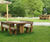 Cheshunt Picnic Bench & Table - Opepe timber outdoor seating 1