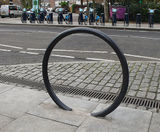 Omega Cycle Stand - Circular steel bike rack - on this page
