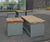 Freestanding low seating and tables - Cotton Field Wharf 0