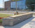 Contor Wall-Top Seating - steel and timber or WPC wall mounted bench 2