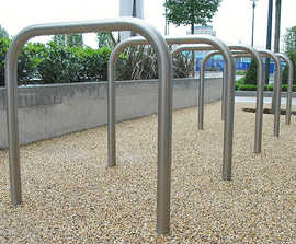 Sheffield stainless steel cycle stand