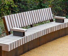 Bespoke raised planter beds and seating, Russell Gardens