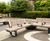 Seating and planters provide accessible seating space  1