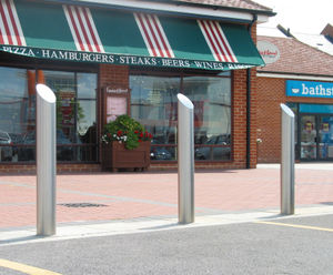 Zenith Bollard - stainless steel sloped bollard