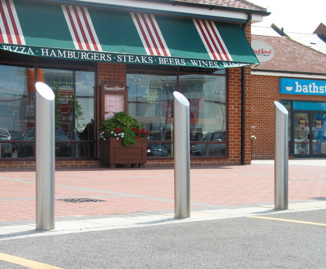 Zenith Bollard - stainless steel sloped bollard