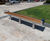 Zenith Bench - steel and timber contemporary outdoor seating 0