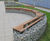 Lapa - recycled steel and timber gabion seating 1