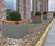 RailRoad recycled steel outdoor cube planter 0